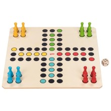 Extra großes Holz-Brettspiel | Ludo | Spielzeug für Kinder und Senioren